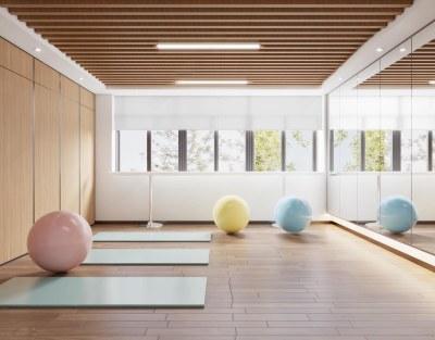 现代瑜伽室3D模型下载